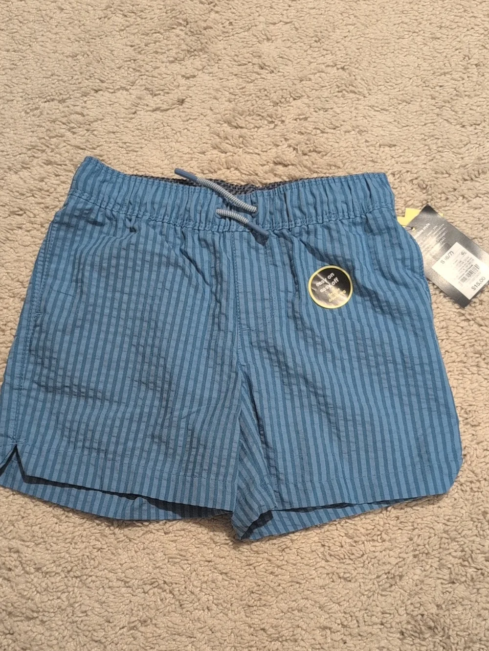 Old Navy Blue Striped Athletic Shorts